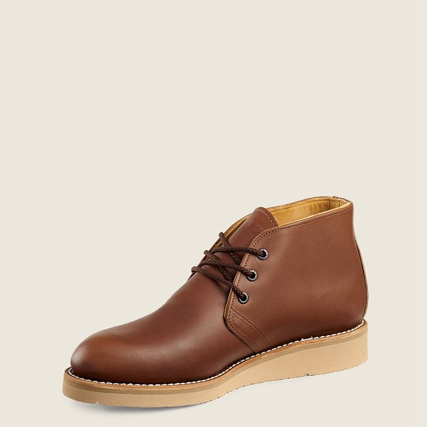 Red Wing Mens Work Boots - Traction Tred - Chukka Soft Toe - Brown - HSY846052